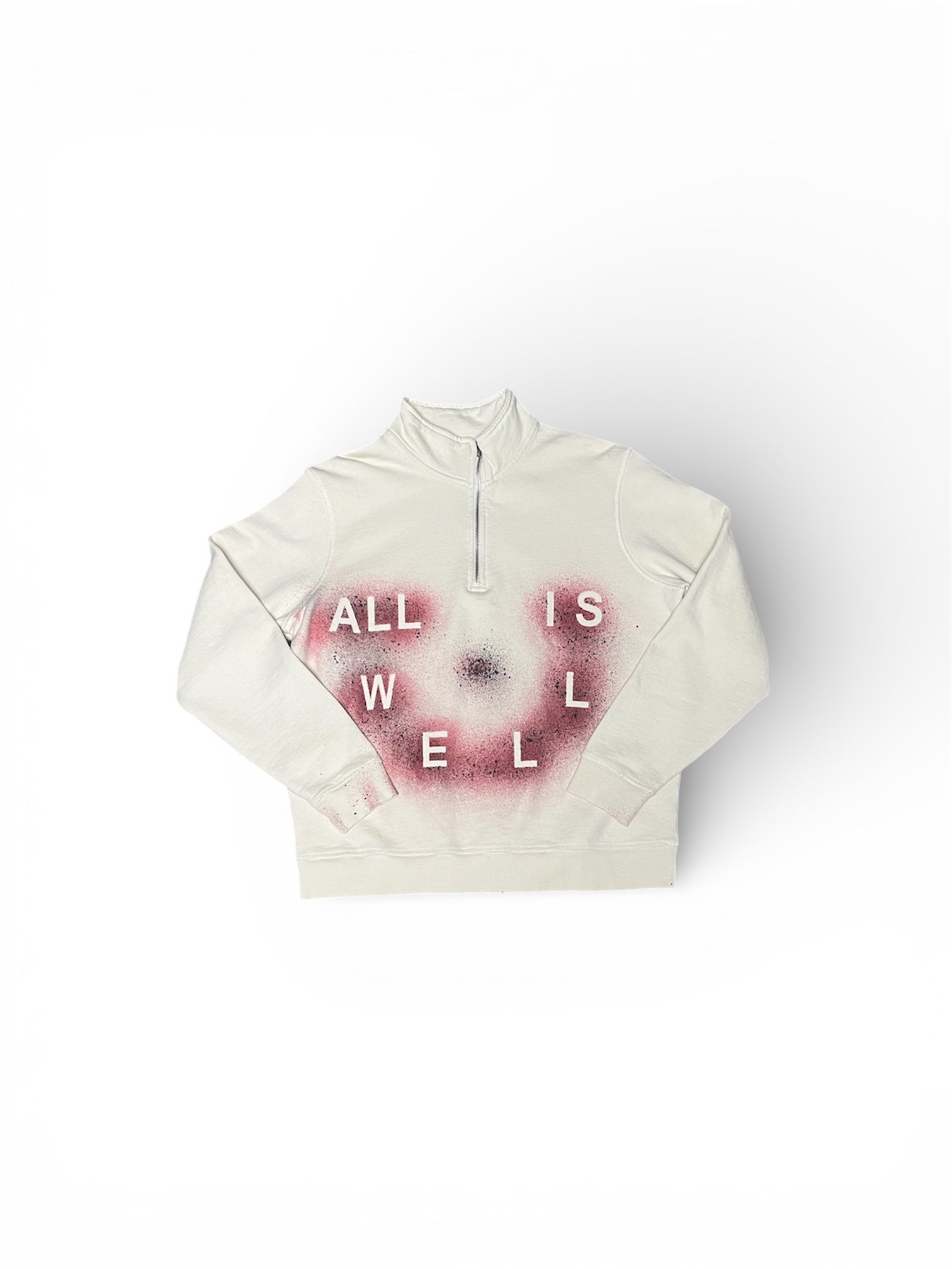 ALL IS WELL | “SMILE MORE” | QUARTER ZIP | 1of1 | – By Lundon LaMir