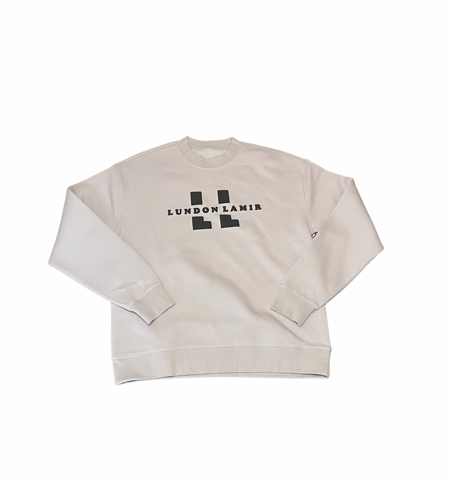 Creme&Forest Green - Lundon LaMir signature Crewneck - Relaxed fit