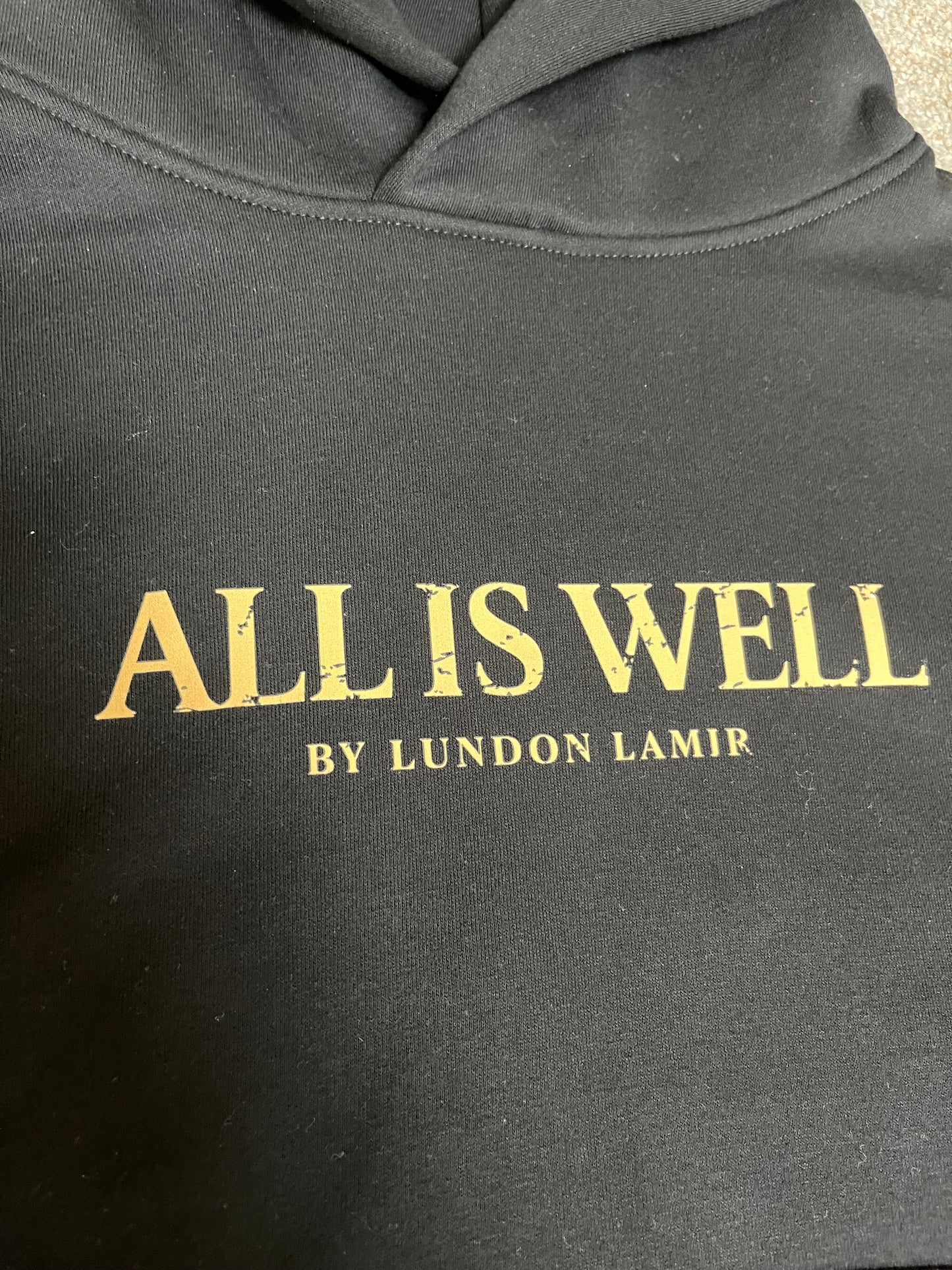 1. “LET IT ALL WORK OUT” | LADIES HOODIE | BY LUNDON LAMIR