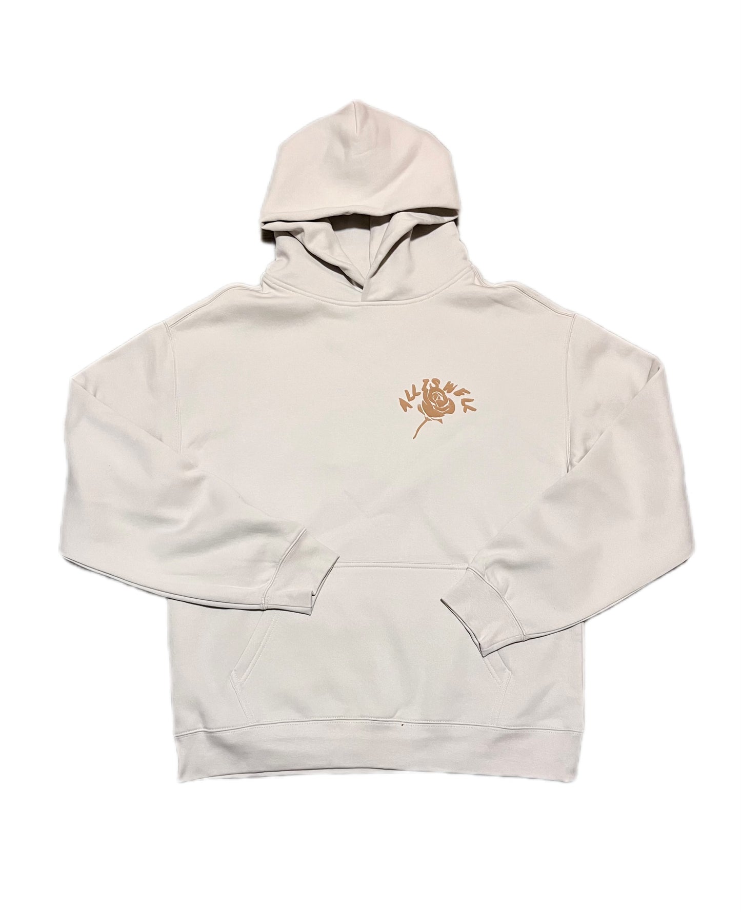 Offwhite&Beige ALL IS WELL HOODIE