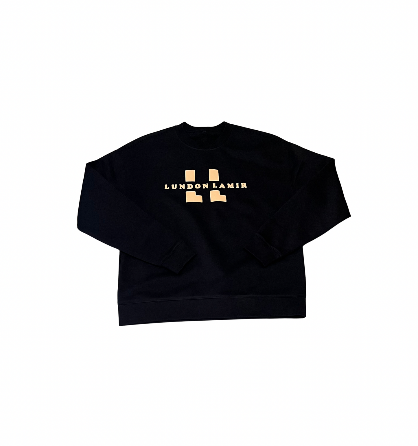 Black&Beige - Lundon LaMir signature Crewneck - Relaxed Men’s/unisex fit