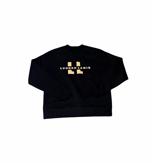 Black&Beige - Lundon LaMir signature Crewneck - Relaxed Men’s/unisex fit
