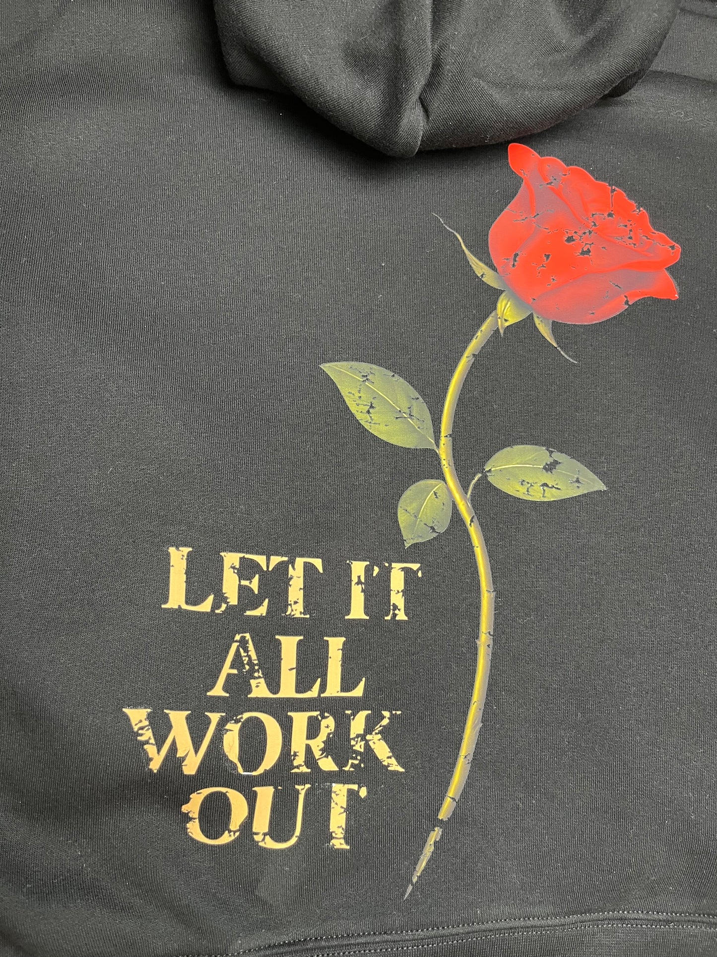 1. “LET IT ALL WORK OUT” | LADIES HOODIE | BY LUNDON LAMIR