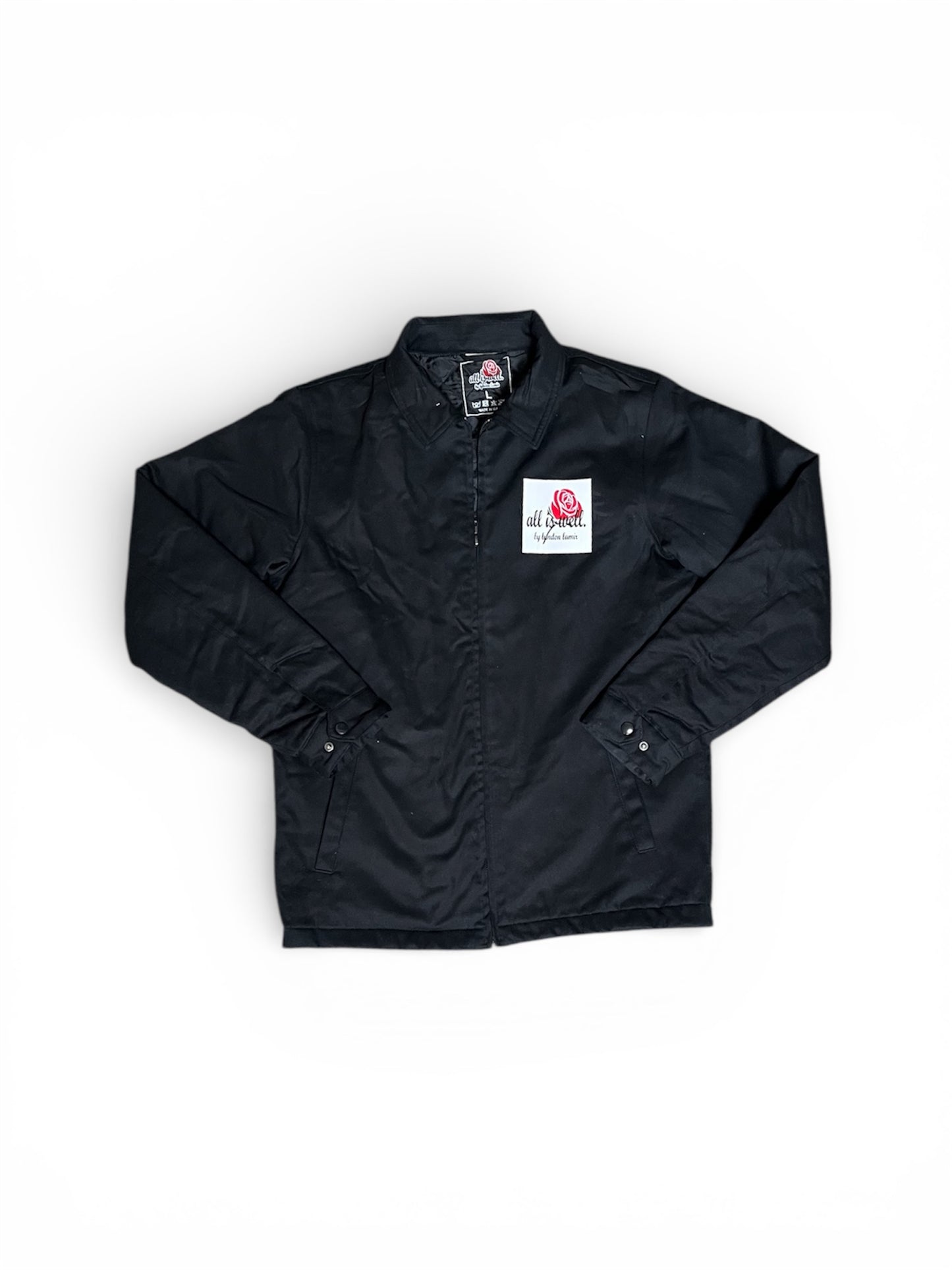 5. ALL IS WELL | WORKMAN JACKET W/ZIPPER | BLACK&WHITE