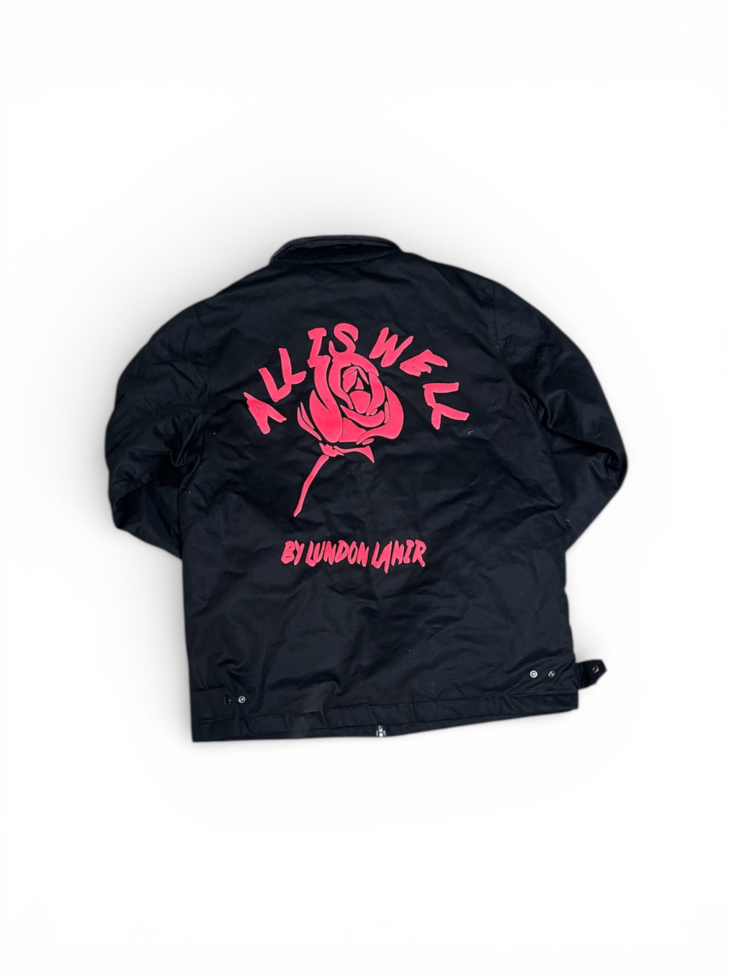 4. ALL IS WELL | WORKMAN JACKET w/zipper | BLACK&RED