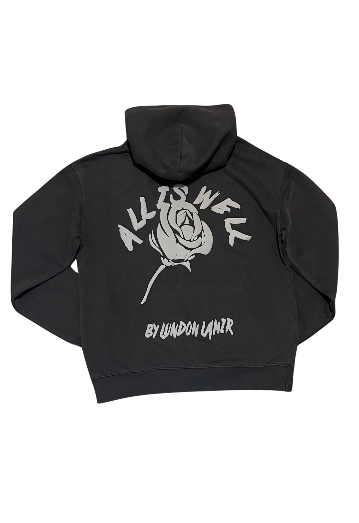 Faded Black&Grey ALL IS WELL Hoodie